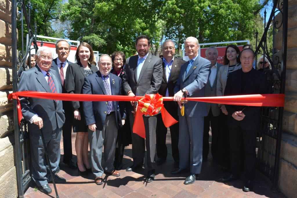 Red ribbon cutting ceremony
